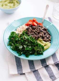 Kale, Black Bean & Avocado Burrito Bowl