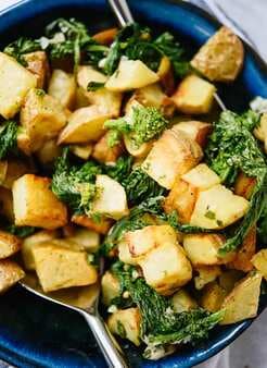 Lemony Roasted Potatoes & Broccoli Rabe