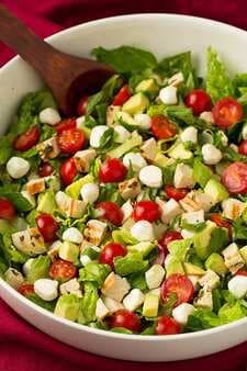 Caprese Chopped Salad with Chicken and Avocado