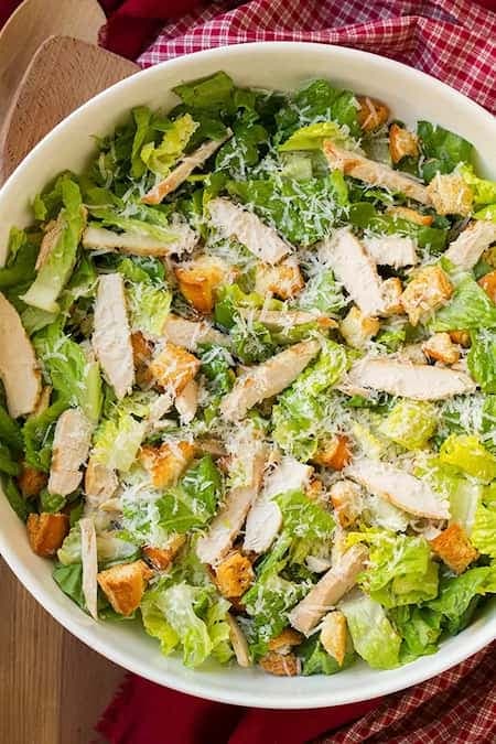 Chicken Caesar Salad Homemade Caesar Dressing