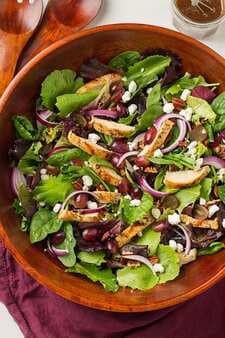 Grilled Chicken and Grape Spring Salad with Goat Cheese