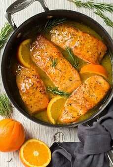 Orange Rosemary Glazed Salmon