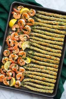 Sheet Pan Shrimp with Asparagus