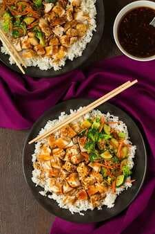 Teriyaki Grilled Chicken and Veggie Rice Bowls
