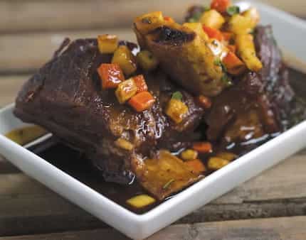 Sherry Braised Beef Short Ribs With Autumn Vegetables