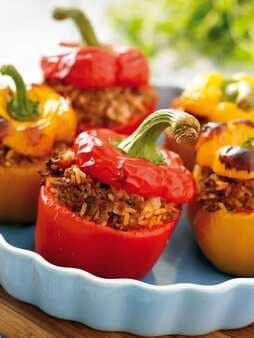 Stuffed Pepper With Meat And Rice
