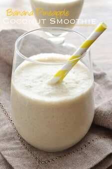 Banana Pineapple Coconut Smoothie and Pantry Crashers