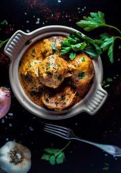 Chicken Meatballs In a Creamy Paprika Sauce