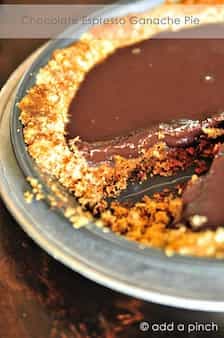 Chocolate Espresso Ganache Pie