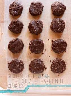 Chocolate Hazelnut No Bake Cookies