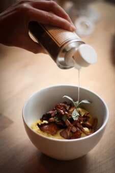 Creamy Polenta with Wild Mushrooms Sage and Goat Cheese