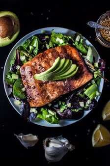 Salmon Salad with a Toasted Sesame Seed Dressing