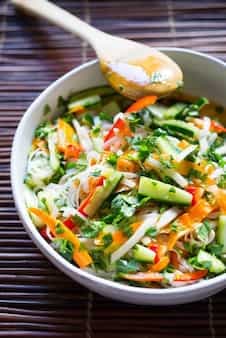 Vietnamese Rice Noodle Salad W Pickled Vegetables