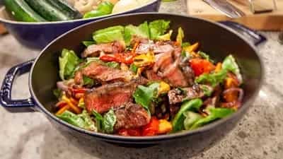 Grilled Striploin Steak Salad