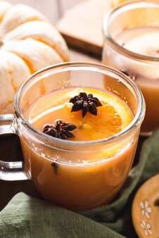 Spiked Mulled Apple Cider With Bourbon