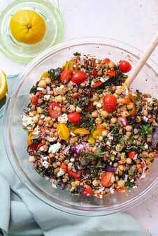 Vegetarian Lentil Salad With Honey Mustard Vinaigrette