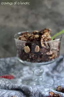 Chocolate Granola with Dried Cherries Almonds and Coconut