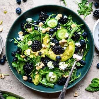 Blackberry Avocado and Arugula Salad