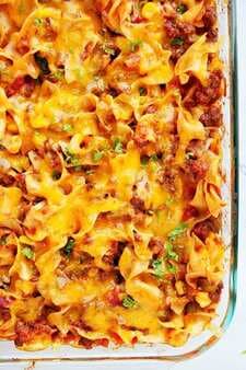 Cheesy Beef Noodle Casserole