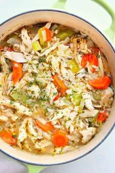 Leftover Turkey Soup with Rice