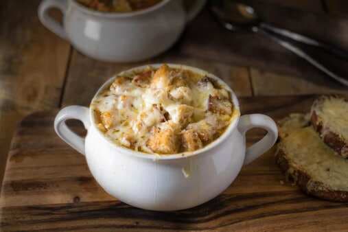 French Onion Soup with Mini Croutons