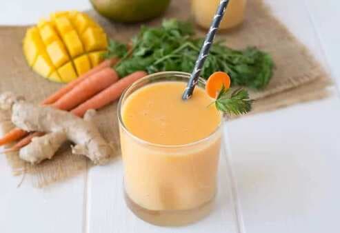 Mango Carrot & Ginger Smoothie