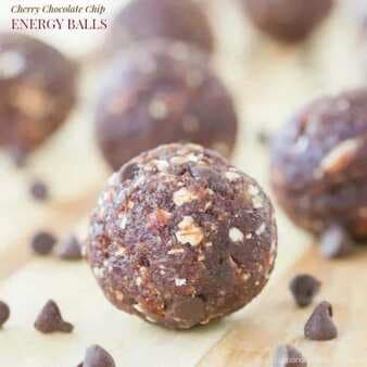 Cherry Chocolate Chip Energy Balls