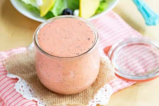 Strawberry Lime Poppy Seed Salad Dressing