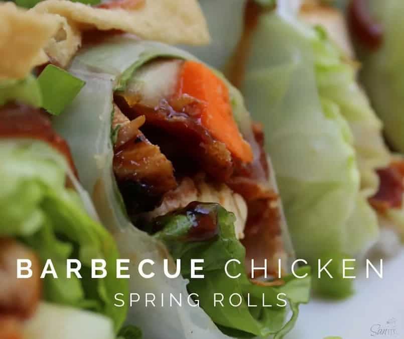 Barbecue Chicken Spring Rolls
