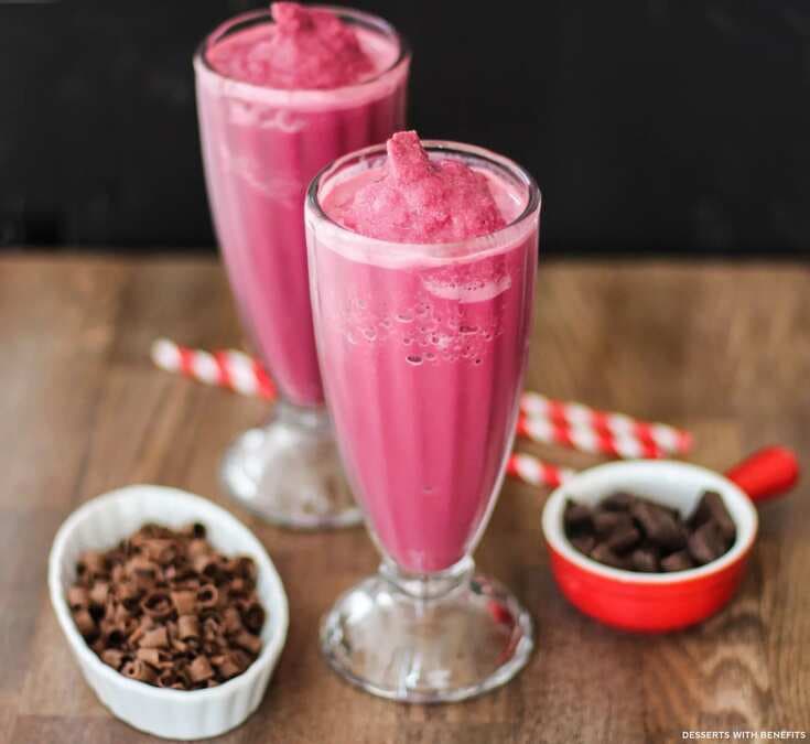 Healthy Red Velvet Milkshake