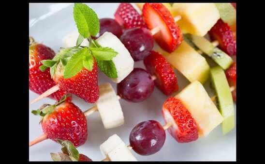 Fruit And Cheese Kababs