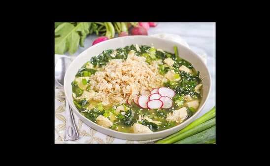 Japanese Chicken And Spinach Rice Bowls