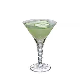 Green Apple And Cucumber Martini Cocktail