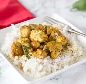 Basil Coconut Chicken Curry