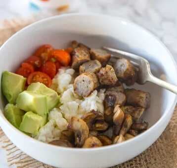 Breakfast Bowls With Chicken Sausage & Egg Whites