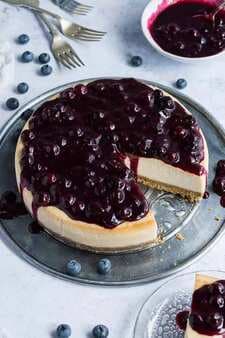 Vegan Lemon Blueberry Cheesecake