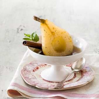 Baked Pears With Marsala-Honey Syrup