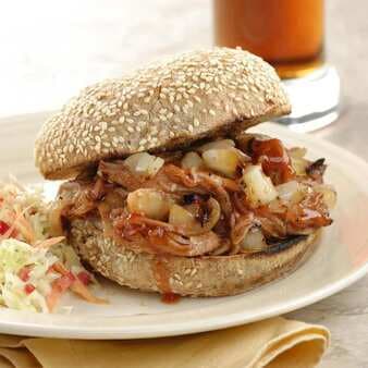 Barbecued Chipotle-Marinated Pork Sandwiches
