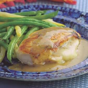 Chicken Stuffed With Golden Onions & Fontina