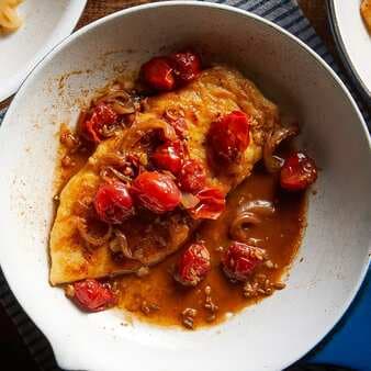 Chicken With Tomato-Balsamic Pan Sauce