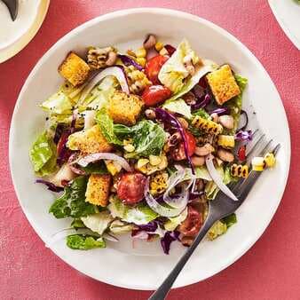 Chopped Salad With Cornbread Croutons