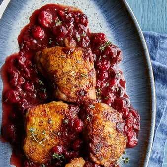 Cranberry-Balsamic Chicken Thighs