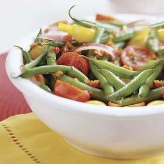 Green Bean Salad With Basil-Tomato Vinaigrette