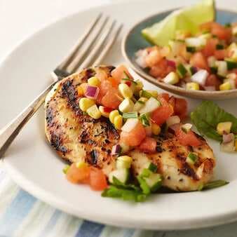 Grilled Lime Chicken With Watermelon Salsa