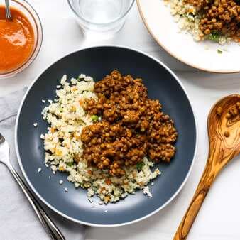 Lentil Curry With Cauliflower Rice