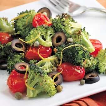 Mediterranean Roasted Broccoli & Tomatoes