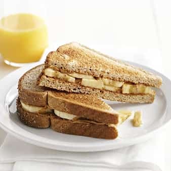 Peanut Butter And Banana Breakfast Sandwich