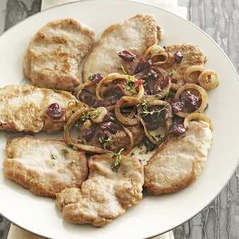 Pork Medallions With Cranberry-Onion Relish