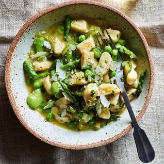 Ricotta Gnocchi With Spring Vegetables