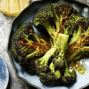 Roasted Broccoli With Lemon-Garlic Vinaigrette